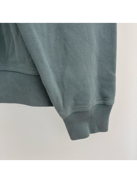 STUSSY スウェット・トレーナー Stock Logo Mock Neck Sweat BLU L