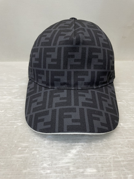 FENDI FFロゴ ズッカ ベースボールキャップ 58cm ブラック