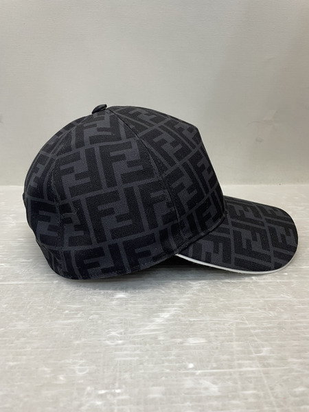 FENDI FFロゴ ズッカ ベースボールキャップ 58cm ブラック