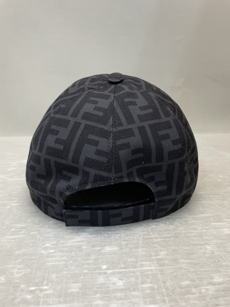 FENDI FFロゴ ズッカ ベースボールキャップ 58cm ブラック