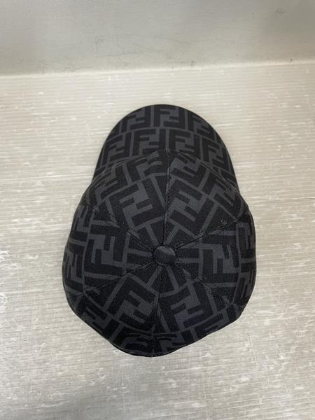 FENDI FFロゴ ズッカ ベースボールキャップ 58cm ブラック