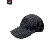 FENDI FFロゴ ズッカ ベースボールキャップ 58cm ブラック