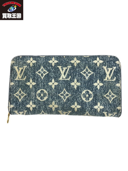 LV モノグラムジャガードデニム ジッピーウォレット M81226[値下]