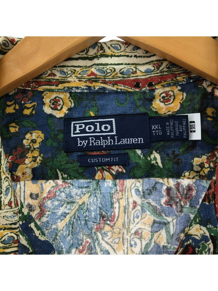 POLO RALPH LAUREN 半袖シャツ Floral Print Linen Shirts XXL