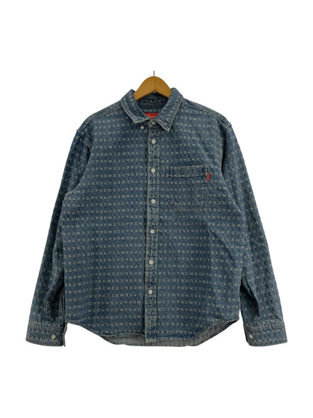 Supreme 21SS Jacquard Logos Denim Shirt (S)