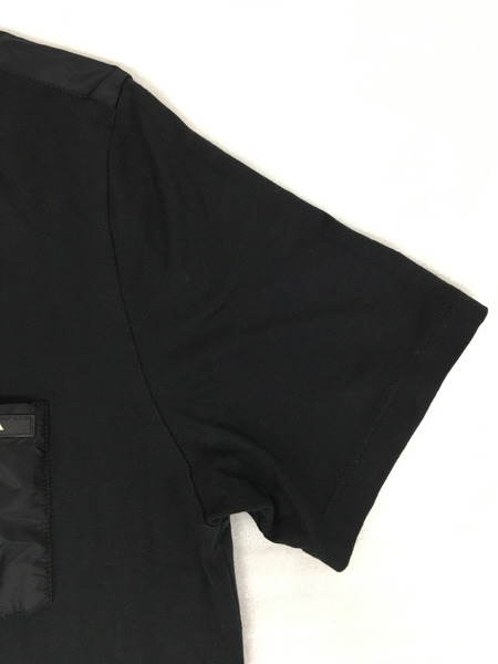 PRADA　ラバーロゴカットソー BLK (S)