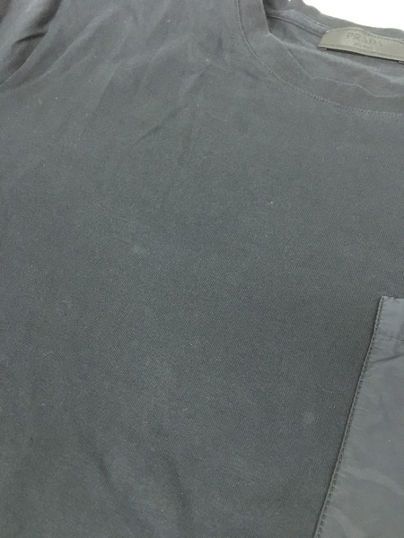 PRADA　ラバーロゴカットソー BLK (S)