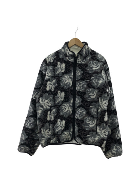 M supreme roses fleece reversible jacket