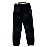 DENIM TEARS COTTON WREATH SWEATPANT Black フラワースウェットパンツ XL