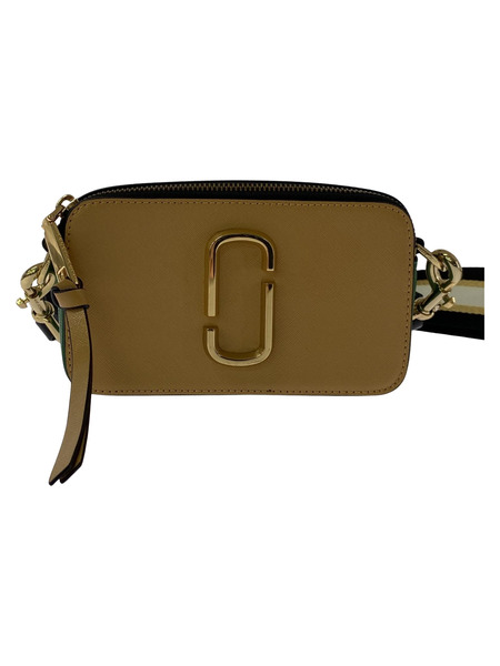 MARC JACOBS ショルダーバッグ スナップショット/ベージュ×グリーン