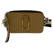 MARC JACOBS ショルダーバッグ スナップショット/ベージュ×グリーン