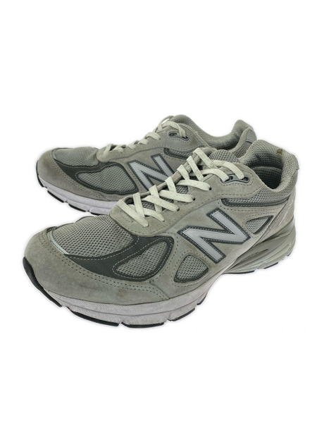NEW BALANCE スニーカー 990V4 27cm GRY