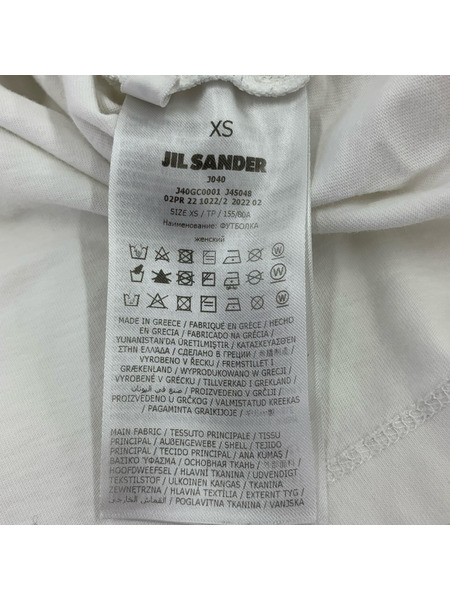 JIL SANDER 半袖Tシャツ・カットソー XS/ホワイト/J40GC0001