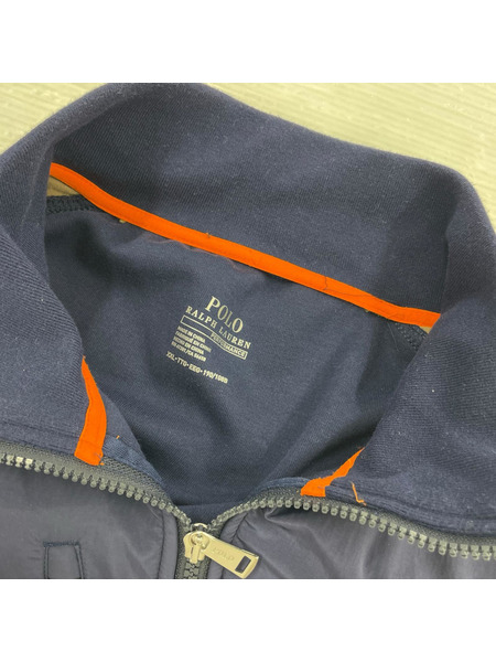 POLO RALPH LAUREN ジャケット P タイガー 袖カモ トラックジャケット ネイビー XXL[値下]