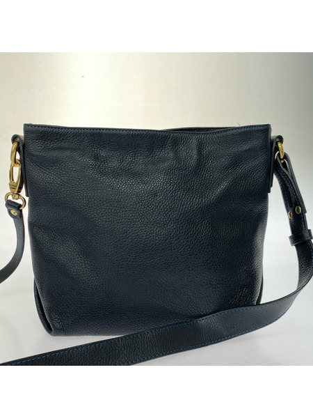 ショルダーバッグ MAXIMA MILANO レザー 紺