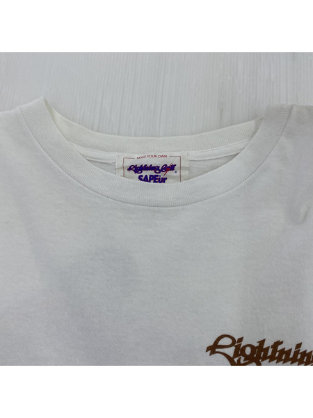 SAPeur Lightning Bolt tee M 白