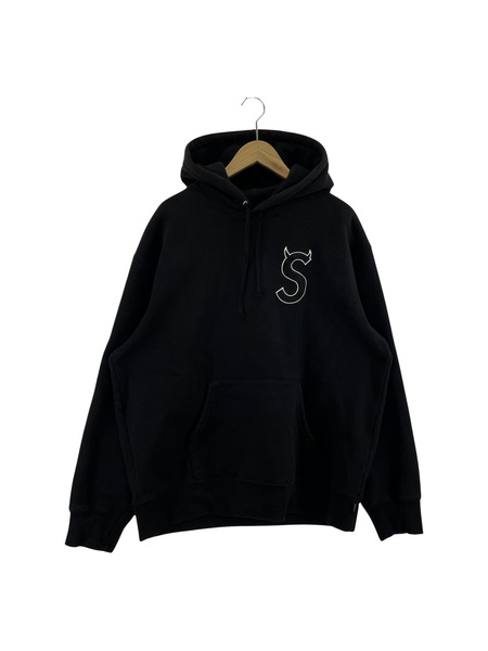 Supreme/22AW/S Logo Hooded Sweatshirt/L/黒