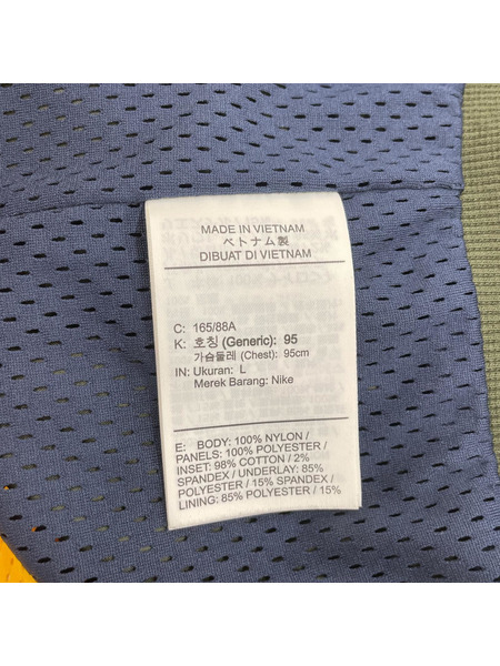 NIKE×sacia 19AW Double-Zip Jacket カーキ×黄 （L）