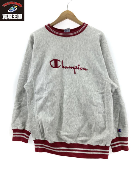 Champion REVERS WEAVE USA製 LS スウェット グレー L[値下]