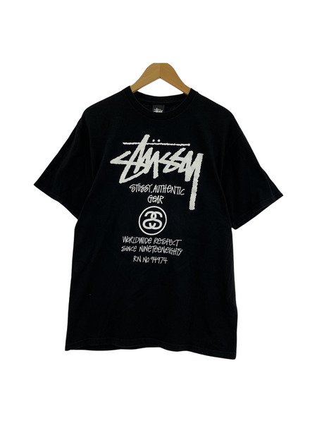 STUSSY SSリンク センターロゴTee M 黒