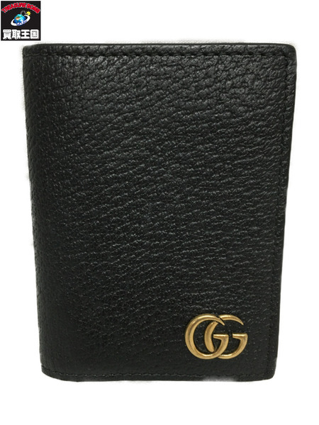 GUCCI 428737 マーモントGG カードケース 黒｜商品番号：2100203387972 