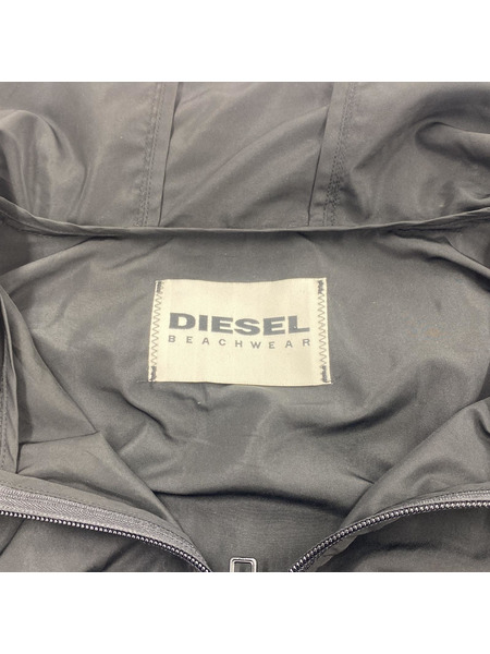 DIESEL ロゴ ナイロンジャケット 黒