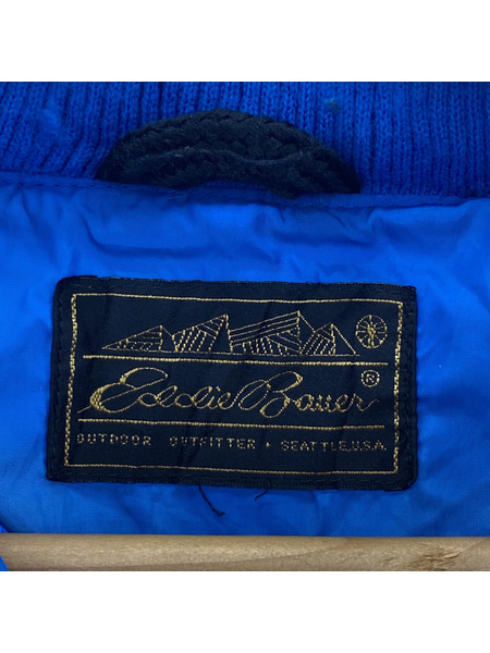 80・90s Eddie Bauer ナイロンジップジャケット ブルー