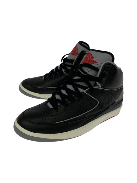 NIKE/AIR JORDAN 2 RETRO BLACK CEMENT/27.5