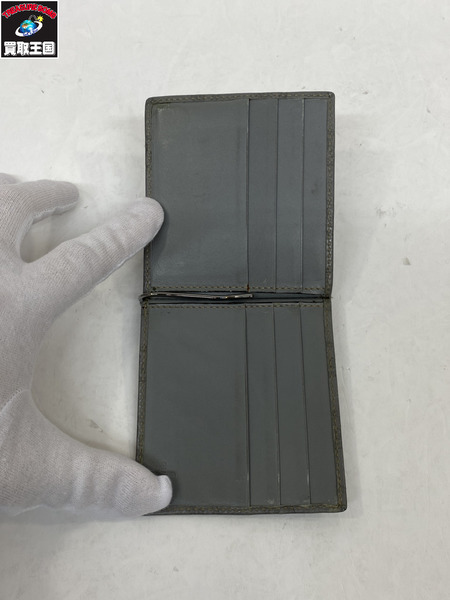 札入れ・マネークリップ GUCCI　シマ 　マネークリップ　グレー