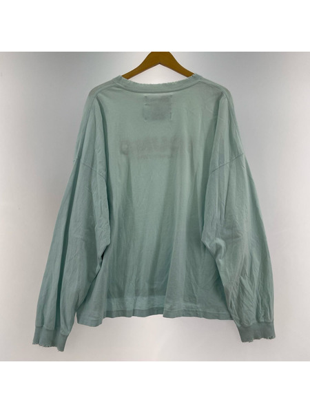 DAIRIKU 長袖Tシャツ・カットソー YOUNG Embroidery Tee 水色