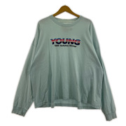 DAIRIKU 長袖Tシャツ・カットソー YOUNG Embroidery Tee 水色