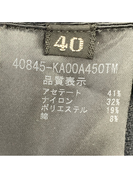 FOXEY ノースリーブワンピース ニット ティアードワンピース 黒