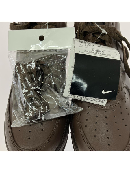 NIKE スニーカー Supreme Air Force 1 Low CU9225-200 Baroque Brown