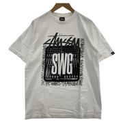 STUSSY×SWAGGER DJミキサー フォトTシャツ(M) ホワイト