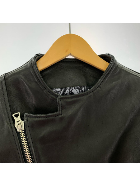 BRUNABOINNE ライダース ホースレザーアランジャケット 0
