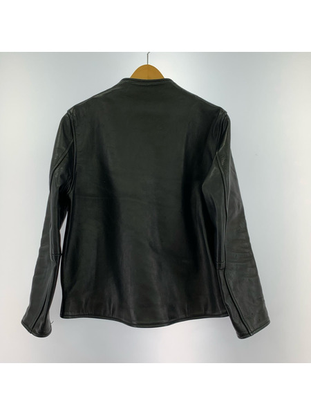 BRUNABOINNE ライダース ホースレザーアランジャケット 0