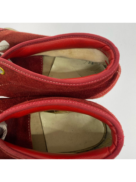 VANS スニーカー 80s頃 チャッカシューズ RED (US9程度 サイズ表記消失)