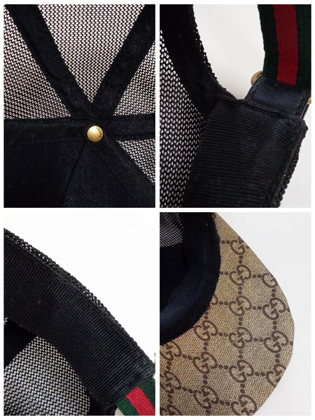 GUCCI GGスプリーム タイガー メッシュキャップ