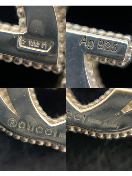 GUCCI インターロッキングG ネックレス 開封品 グッチ GG ペンダント シルバーアクセサリー シルバーネックレス SV925