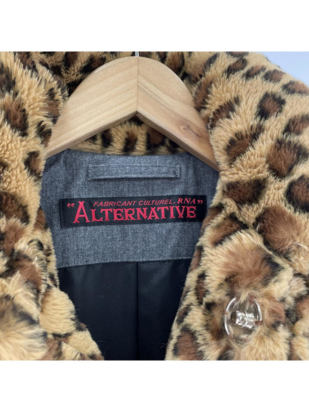 RNA ジャケット レオパード ファーコート