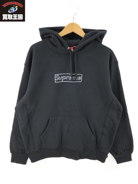 21SS Supreme KAWS Chalk Logo Hooded Sweatshirt M BLK｜商品番号