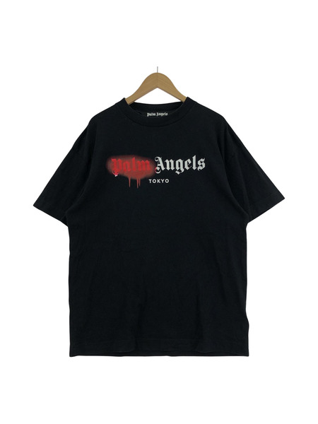 PALM ANGELS Tシャツ/L/コットン/BLK/PMAA001S20413059