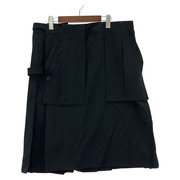 Yohji Yamamoto 16AW ウールギャバ ラップスカート 3 ブラック HR-S03-100