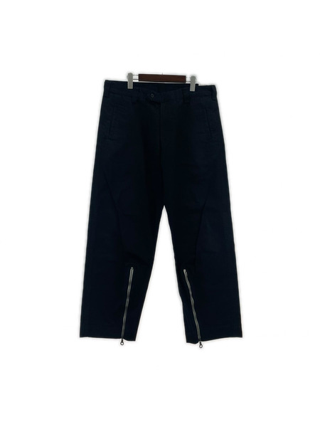 Y's パンツ 80s 裾ジップ ワイドパンツ 黒