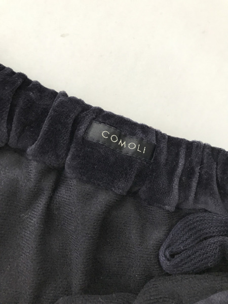 COMOLI 22AW ベロアジャージトラックパンツ 2 ネイビー[値下]｜商品