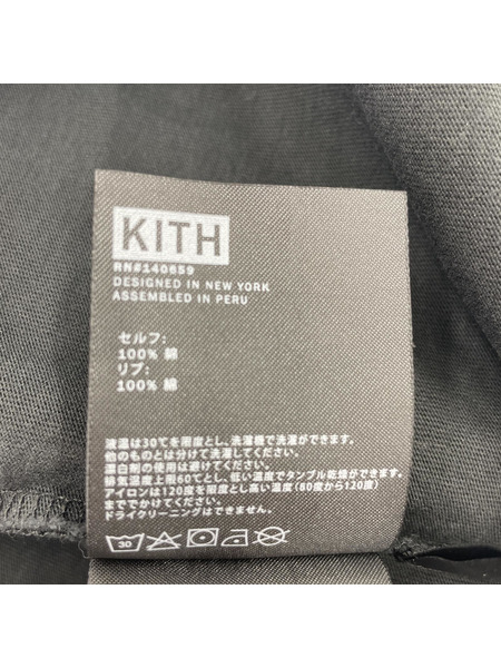 KITH ボックスロゴ プリントロンT L