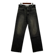 DAIRIKU Straight Denim Pants シンチバックブラックデニム 29 ブラック