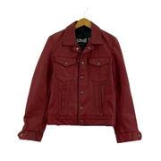 schott レザージャケット レザー トラッカージャケット (34)RED
