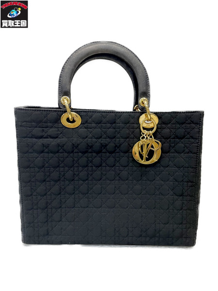 Dior レディディオール カナージュ ハンドバッグ ブラック[値下]