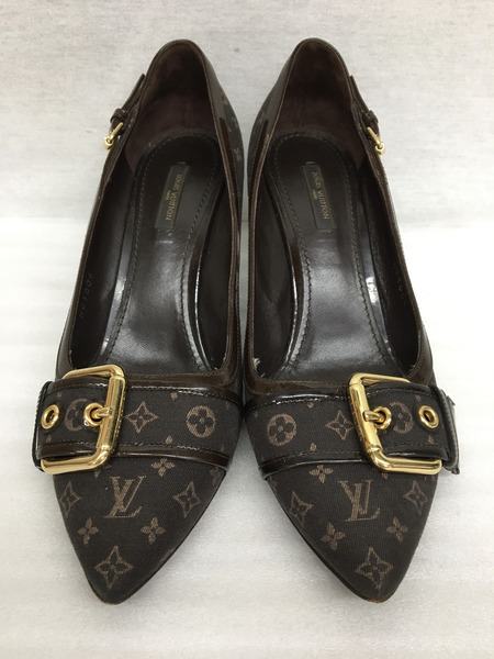 LOUIS VUITTON　靴 モノグラム・ミニ/ベルテッドパンプス/39/NQ1006